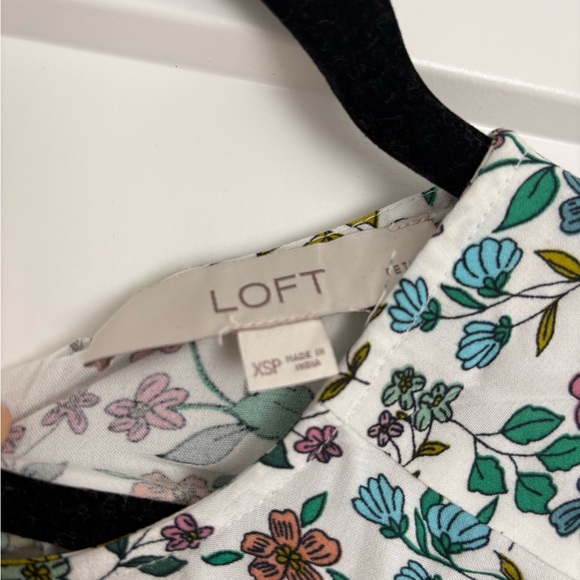 LOFT Floral and Pink Blouse with Poncho Sweater Bundle - Picture 3 of 7